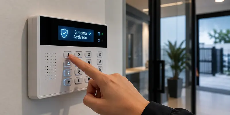 Panel de alarma de seguridad